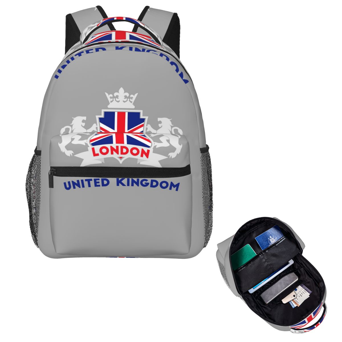 Women Bags In Uk - Mochila de Estudante Britânica com Bandeira