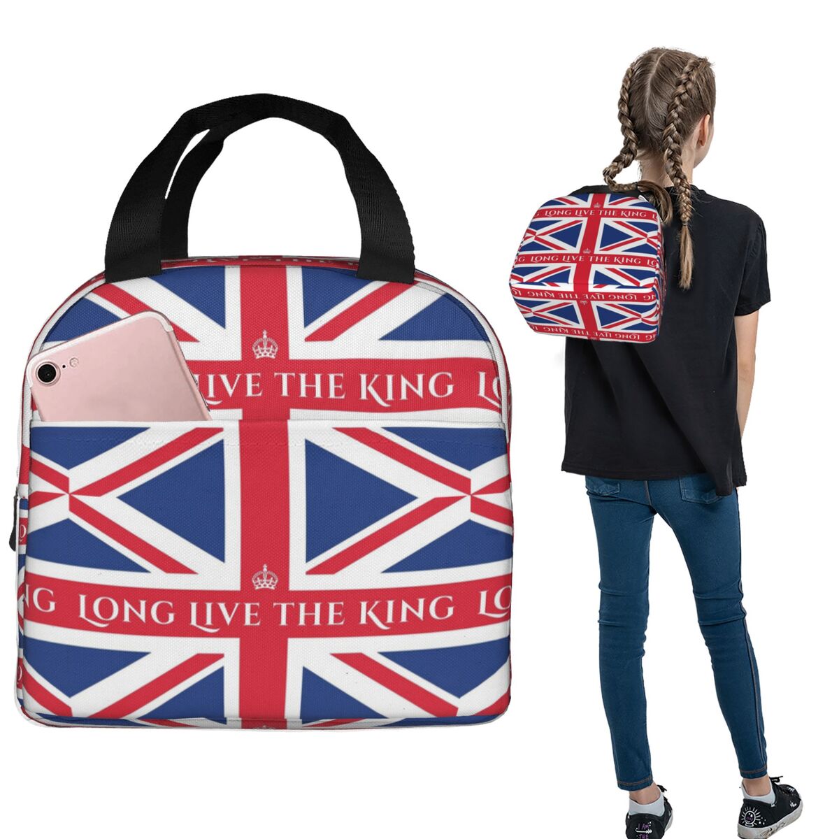 Women Bags In Uk - Bolsa térmica para almoço com bandeira