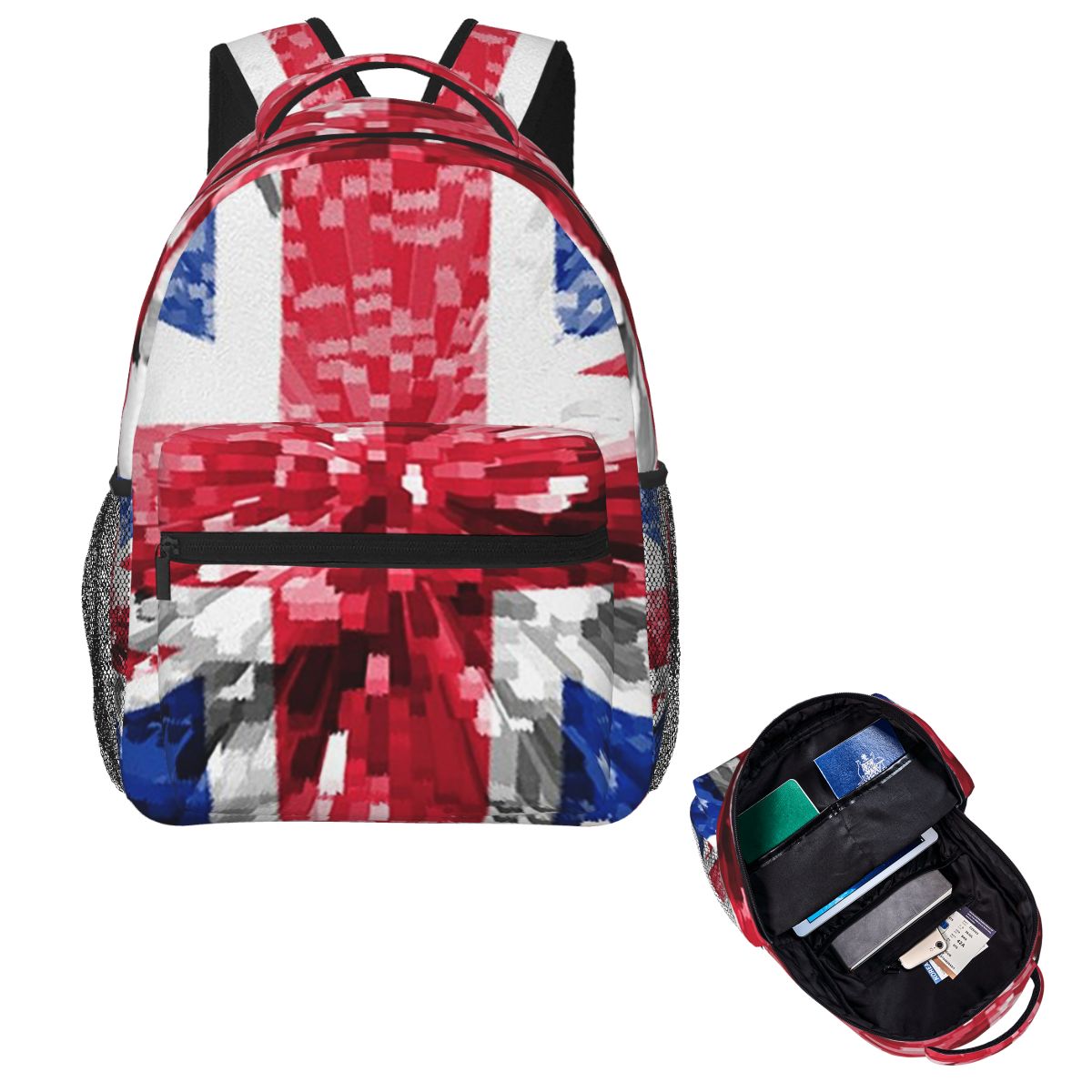 Women Bags In Uk - Mochila de Estudante Britânica com Bandeira