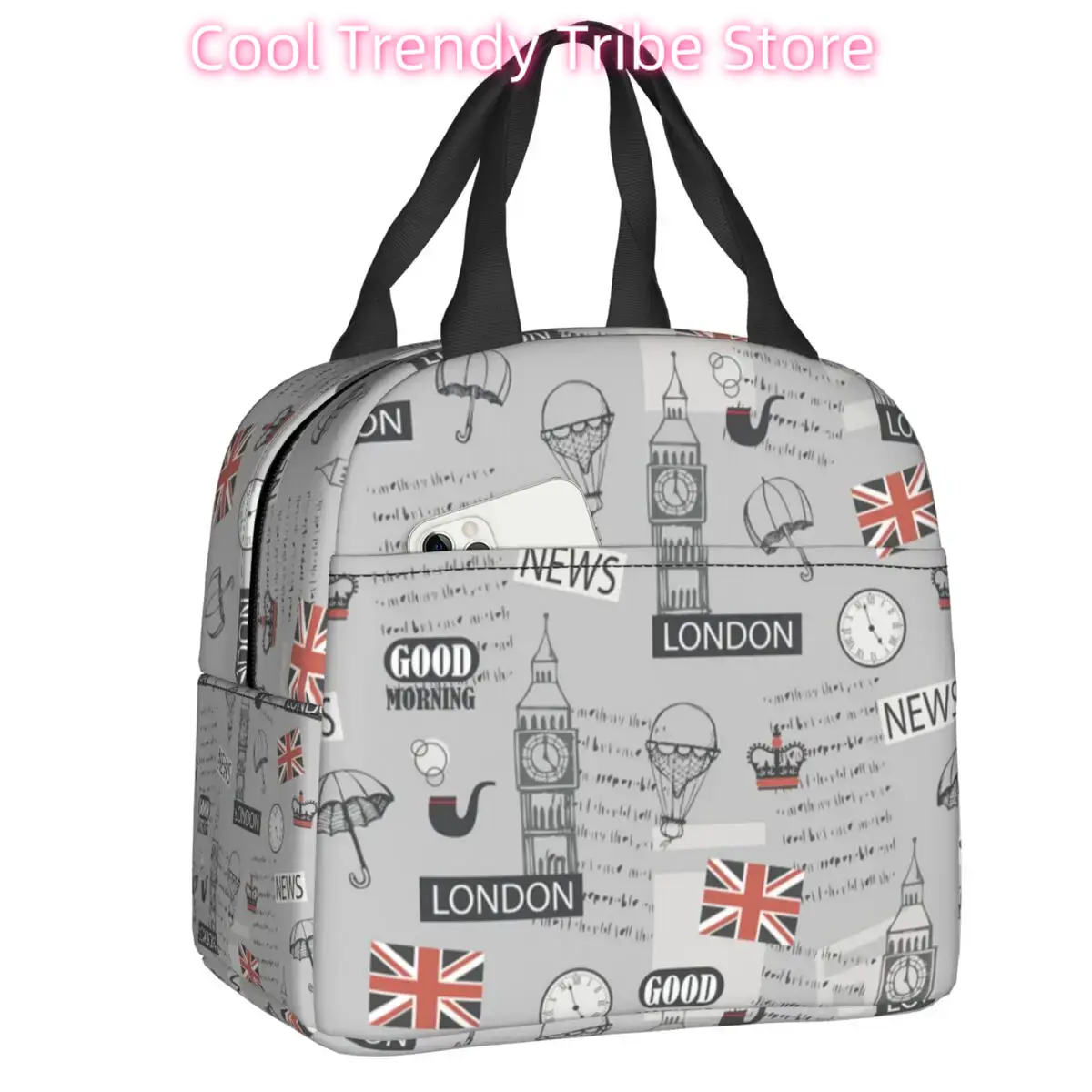 Women Bags In Uk - Retro londres padrão britânico isolado almoço