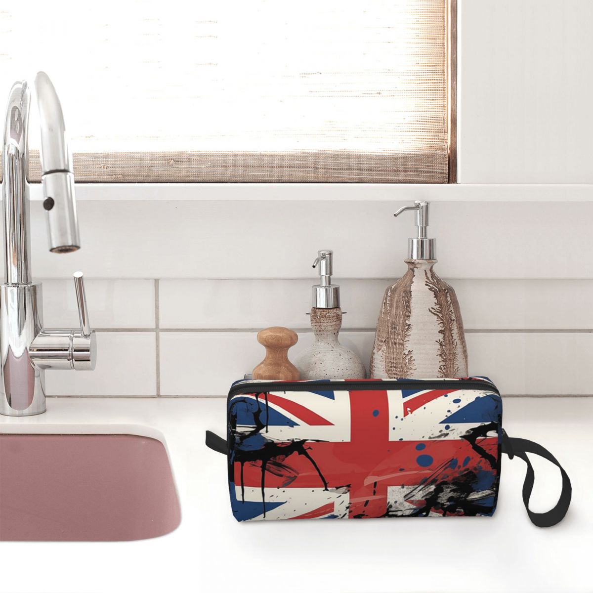Bolsa de maquiagem com bandeir - Women Bags In Uk avaliação e preço