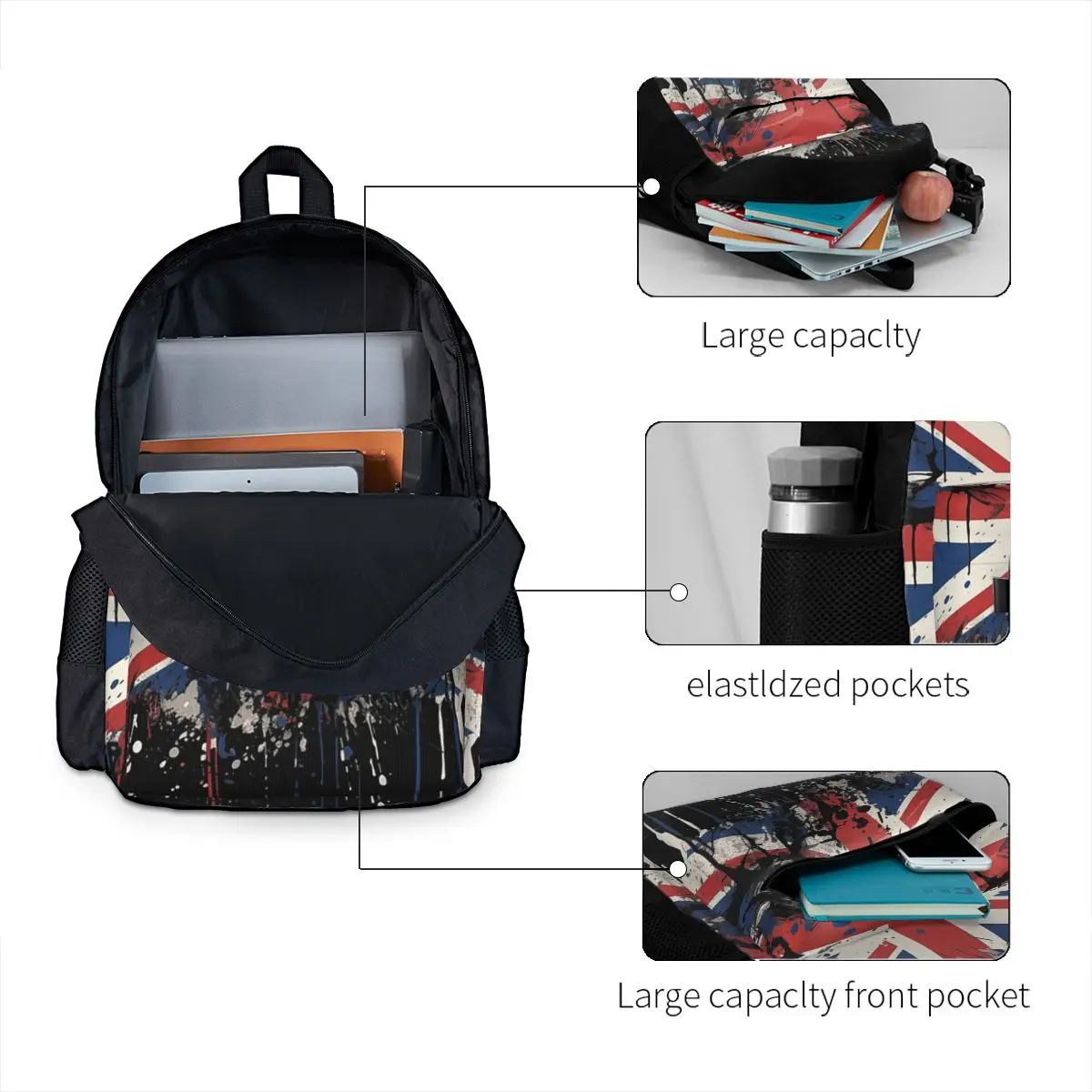 Mochila escolar com bandeira d - Women Bags In Uk avaliação e preço