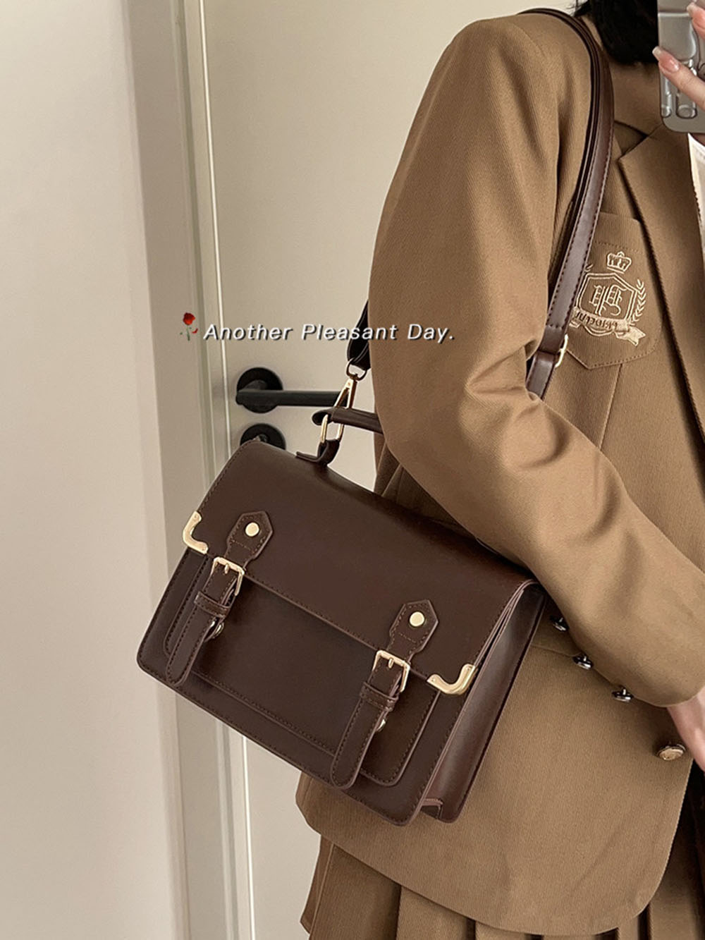 Bolsa de uniforme em couro PU, - Women Bags Sale avaliação e preço