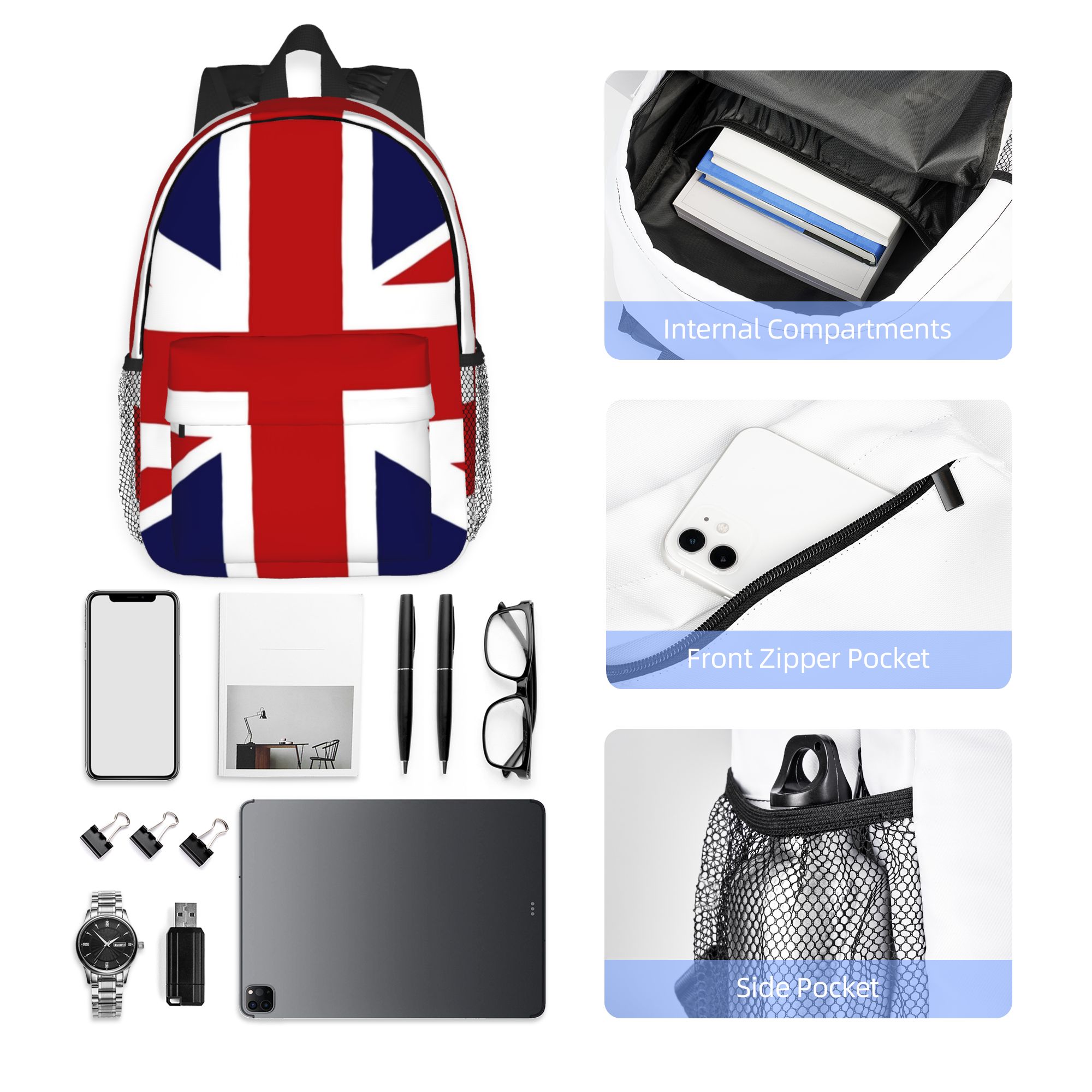 Mochila com bandeira do Reino  - Women Bags In Uk avaliação e preço