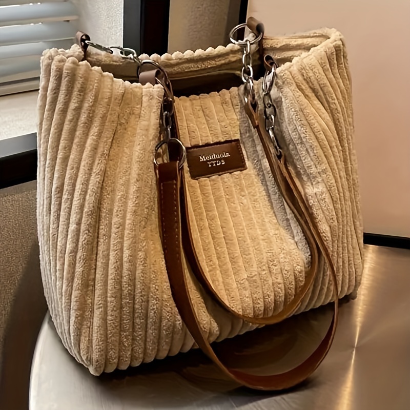 Bolsa tote de veludo de grande - Women Bags Zip avaliação e preço