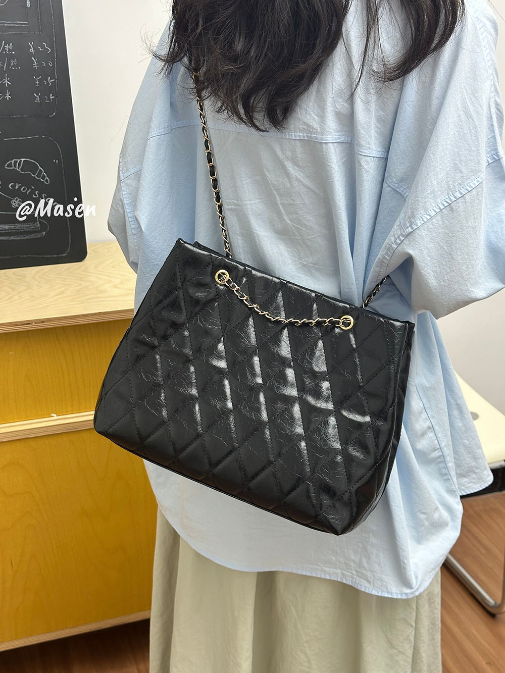 Bolsa de ombro grande em couro - Women Bags Sale avaliação e preço