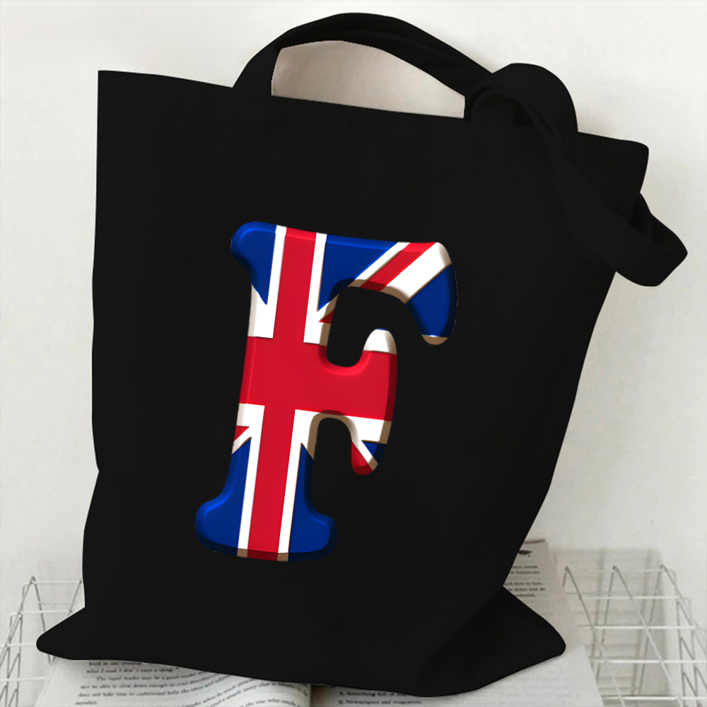 A-Z 26 carta sacola de lona pa - Women Bags In Uk avaliação e preço